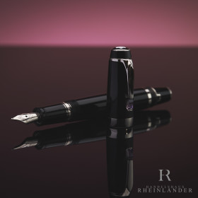 Montblanc Boheme Violet Platinum Line Black Resin Fountain Pen