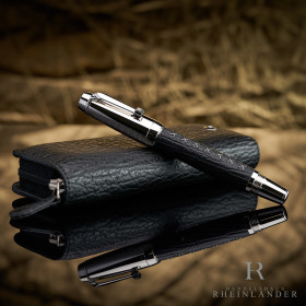 Montblanc Boheme Jewels Black Sharkskin Rollerball Pen...